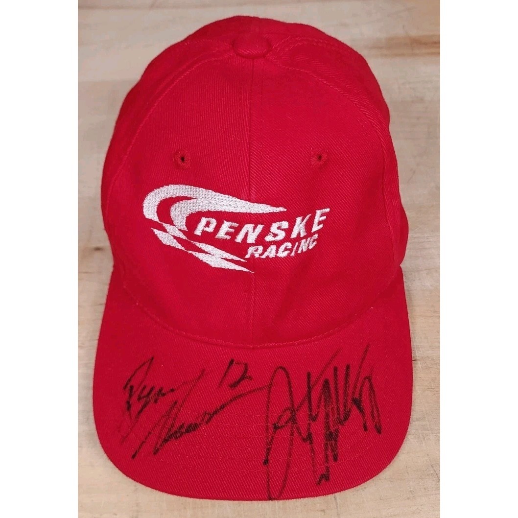 Team Penske Racing Newman Rusty Wallace Signed Hat Dodge Motorsports Flex LXl